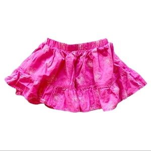 **5/$20** Gymboree Pink Floral Print Skirt 12-18M